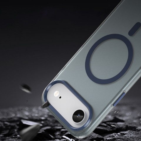 
„iPhone 17 Air“ magnetinis abrazyvinis „MagSafe“ dėklas – matinės mėlynos spalvos
