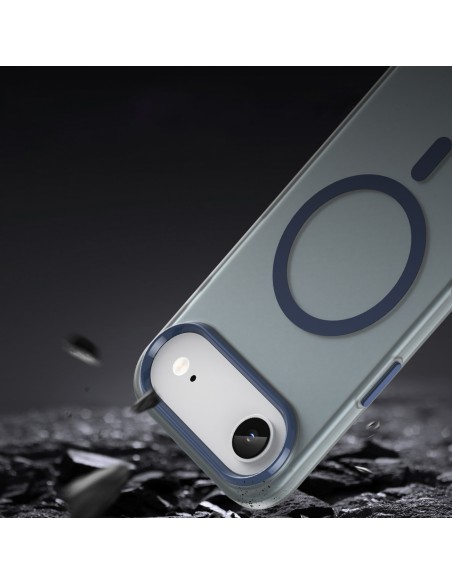 
„iPhone 17 Air“ magnetinis abrazyvinis „MagSafe“ dėklas – matinės mėlynos spalvos
