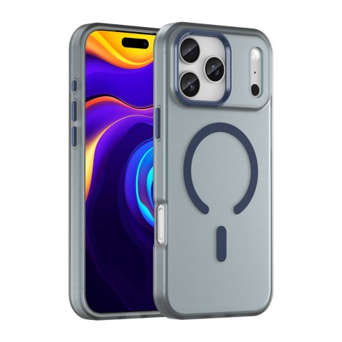 
„iPhone 17 Pro Max“ magnetinis abrazyvinis „MagSafe“ dėklas – matinės mėlynos spalvos
