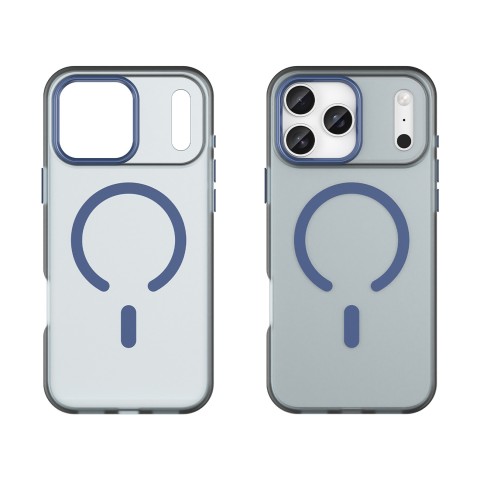 
„iPhone 17 Pro Max“ magnetinis abrazyvinis „MagSafe“ dėklas – matinės mėlynos spalvos
