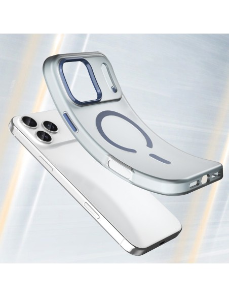 
„iPhone 17 Pro Max“ magnetinis abrazyvinis „MagSafe“ dėklas – matinės mėlynos spalvos
