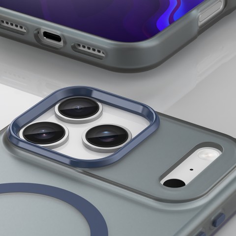 
„iPhone 17 Pro Max“ magnetinis abrazyvinis „MagSafe“ dėklas – matinės mėlynos spalvos
