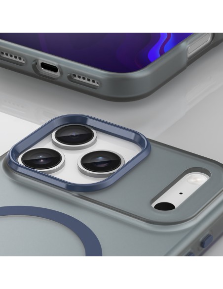 
„iPhone 17 Pro Max“ magnetinis abrazyvinis „MagSafe“ dėklas – matinės mėlynos spalvos
