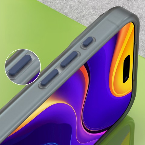 
„iPhone 17 Pro Max“ magnetinis abrazyvinis „MagSafe“ dėklas – matinės mėlynos spalvos

