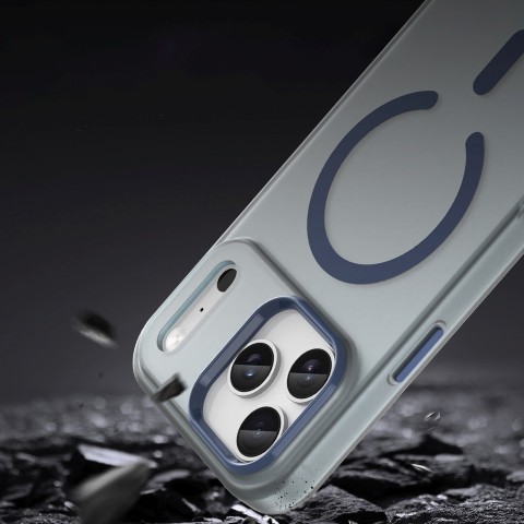 
„iPhone 17 Pro Max“ magnetinis abrazyvinis „MagSafe“ dėklas – matinės mėlynos spalvos
