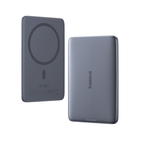 
Itin plonas 5000 mAh 20 W „MagSafe“ išorinis akumuliatorius su 60 W 30 cm USB-C laidu – pilkas
