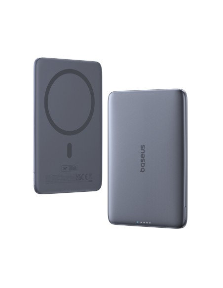
Itin plonas 5000 mAh 20 W „MagSafe“ išorinis akumuliatorius su 60 W 30 cm USB-C laidu – pilkas
