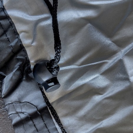 Uždangalas brezentinis grotelių dangtis dviratis variklis sodo baldai XXL juodi