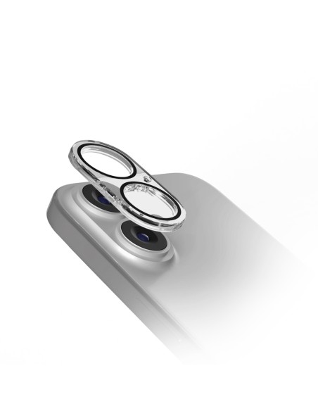 
„iPhone 17“ objektyvo apsauga su „D3O Camera Glass“ technologija
