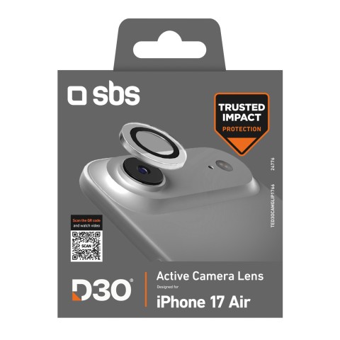 
„iPhone 17 Air“ objektyvo apsauga su „D3O Camera Glass“ technologija
