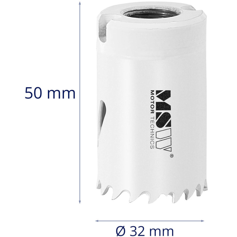 Dviejų metalų skylių pjūklo grąžtas metaliniam medienos plastikui sk. 32 mm