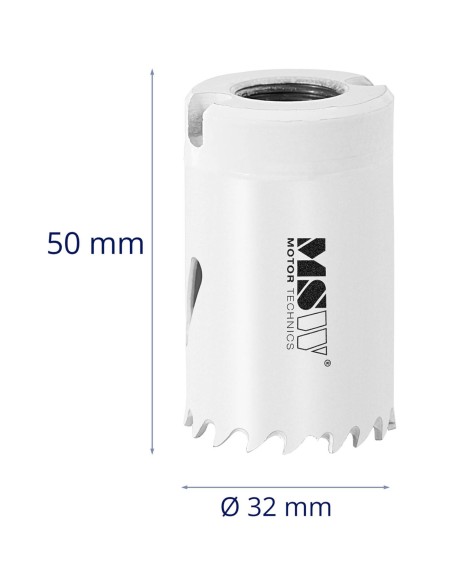 Dviejų metalų skylių pjūklo grąžtas metaliniam medienos plastikui sk. 32 mm Dviejų metalų skylių pjūklo grąžtas metaliniam medienos plastikui sk. 32 mm