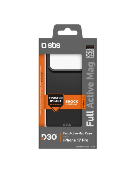 
„iPhone 17 Pro“ dėklas su „D3O Full Active Mag“ technologija – juodas
