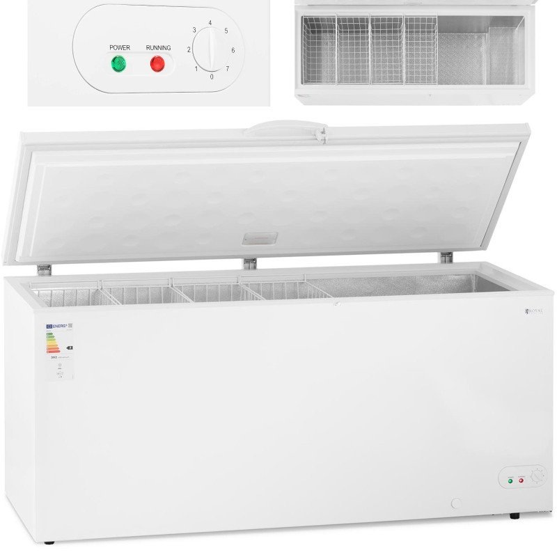 Rakinamas krūtinės šaldiklis 4 krepšiai 560 L -12 iki -28 C 135 W
