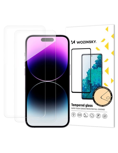 
Grūdintas stiklas iPhone 17 Pro / 16 Pro telefonui - 2 vnt.

