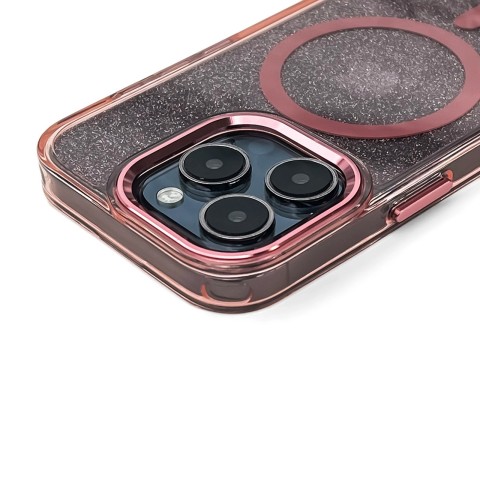 
Blizgantis „MagSafe“ dėklas, skirtas „iPhone 17 Pro“ – rožinis
