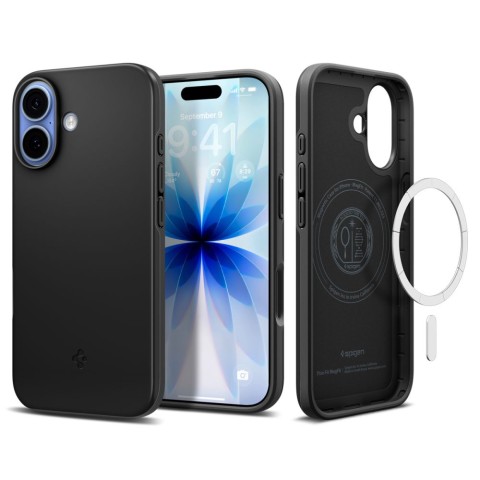 
„iPhone 17“ plonas „MagSafe“ galinis dėklas – juodas
