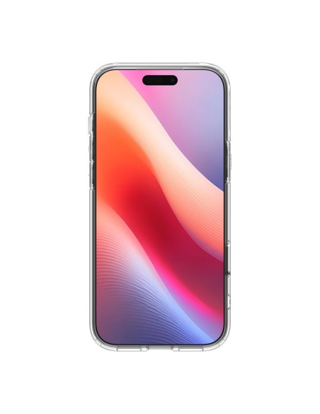
„iPhone 17 Pro Max Ultra Hybrid T MagSafe“ dėklas – skaidrus ir baltas
