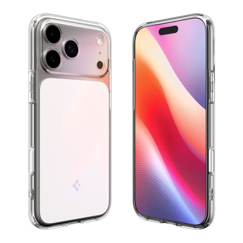
„iPhone 17 Pro Max Ultra Hybrid T MagSafe“ dėklas – skaidrus ir baltas
