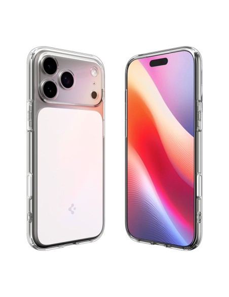 
„iPhone 17 Pro Max Ultra Hybrid T MagSafe“ dėklas – skaidrus ir baltas
