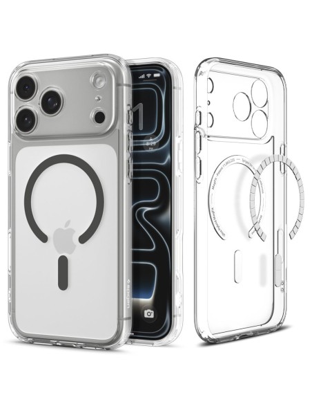 
„iPhone 17 Pro Max Ultra Hybrid MagSafe“ dėklas – permatomas pilkas
