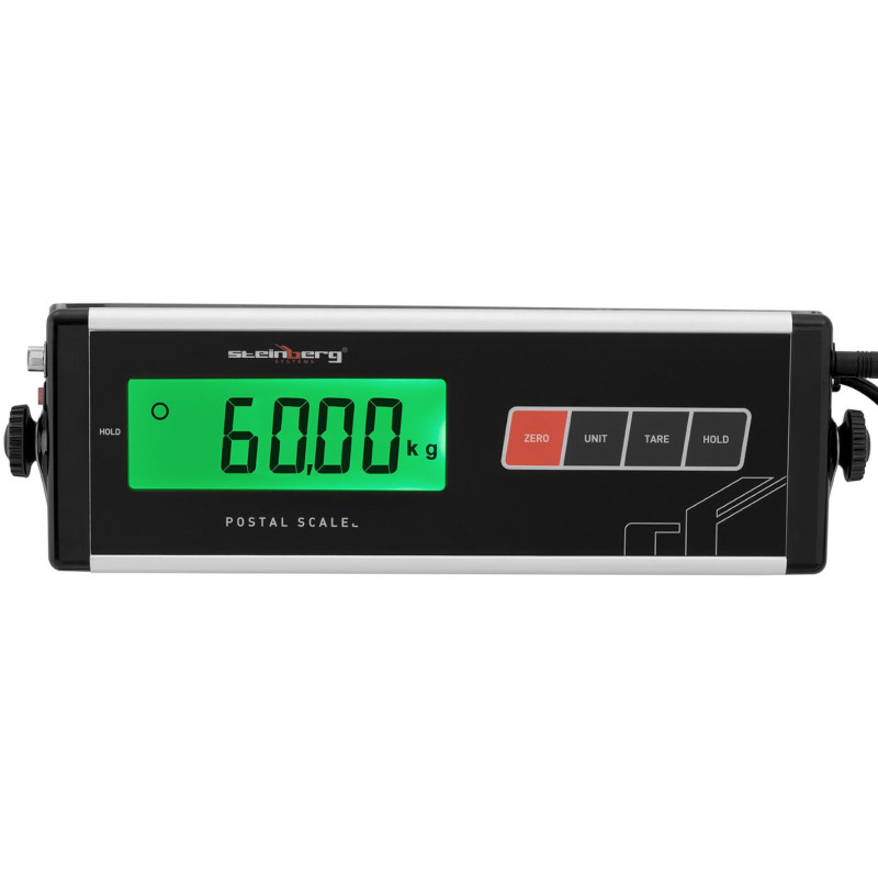 Platforminės pašto svarstyklės laiškų siuntiniams su išoriniu LCD 35,5 x 40,5 60 kg/ 0,02 kg