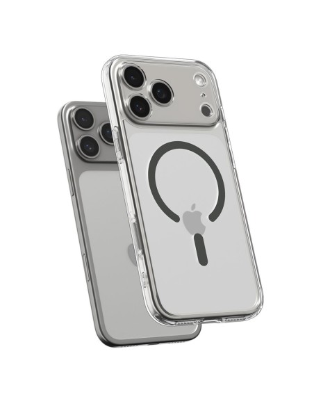 
„iPhone 17 Pro Max Ultra Hybrid MagSafe“ dėklas – permatomas pilkas
