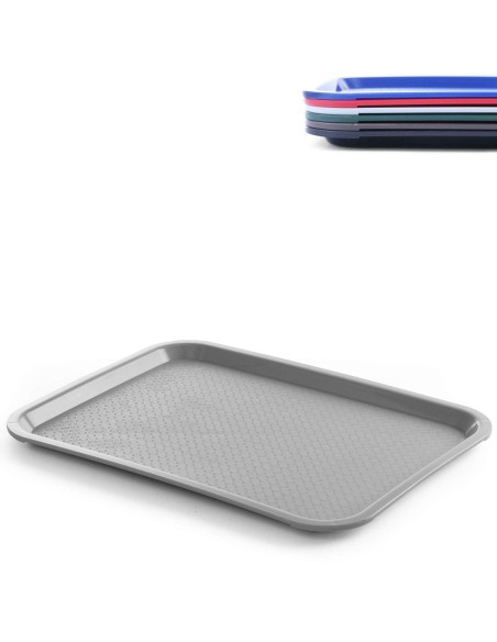 Greito maisto polipropileno padėklas 30,5x41,5 cm - pilkas Greito maisto polipropileno padėklas 30,5x41,5 cm - pilkas