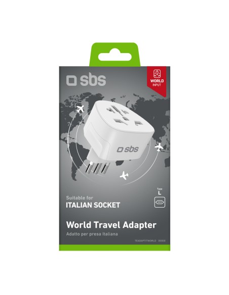 
IT Italijos kelioninis maitinimo adapteris – baltas

