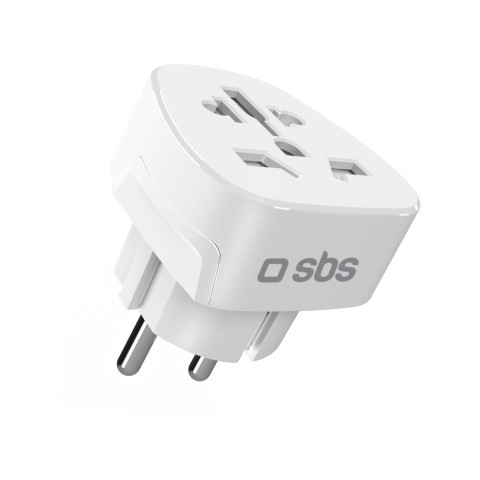 
„Shucko“ universalus ES kelioninis maitinimo adapteris – baltas
