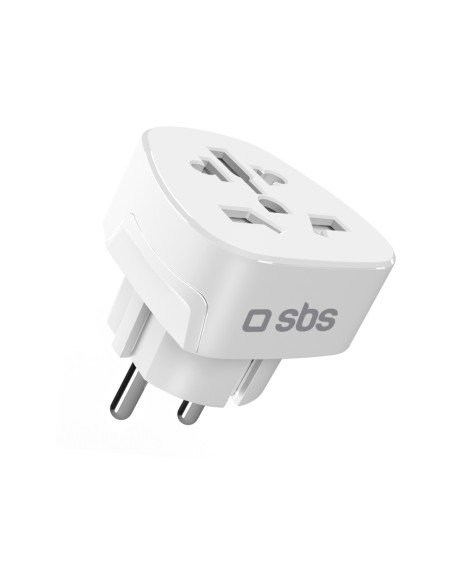 
„Shucko“ universalus ES kelioninis maitinimo adapteris – baltas
