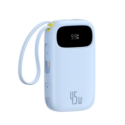 
„EnerFill FC31“ 20000mAh 45W nešiojama baterija su ekranu ir USB-C „Lightning“ laidu – mėlyna
