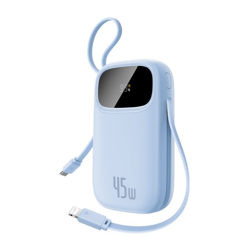 
„EnerFill FC31“ 20000mAh 45W nešiojama baterija su ekranu ir USB-C „Lightning“ laidu – mėlyna
