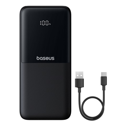 
10000mAh 22,5W išorinė baterija su ekranu, USB-C laidais, „iPhone Lightning Lipow“ – juoda
