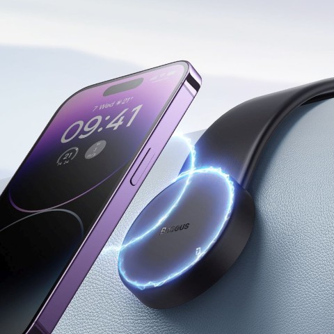 
C02 MagSafe magnetinis automobilio telefono laikiklis prietaisų skydeliui – juodas
