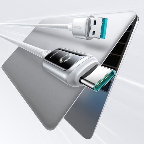 
Pintinis kabelis USB-A - USB-C 66W 1.2m - baltas
