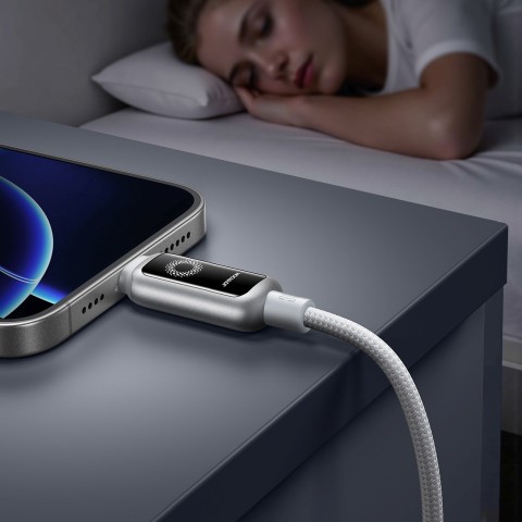 
USB-C – iPhone Lightning 30W laidas 1,2 m – baltas
