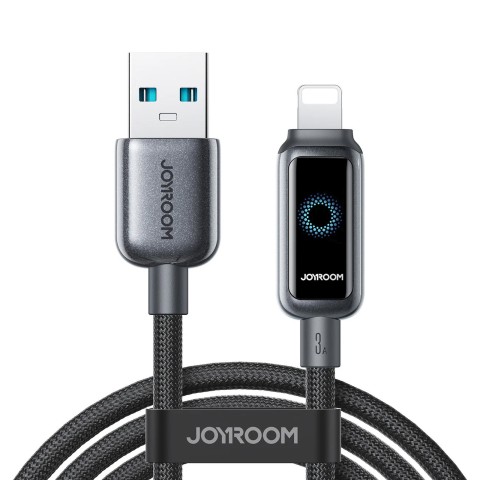 
USB-A - iPhone Lightning 3A laidas 1.2m - juodas
