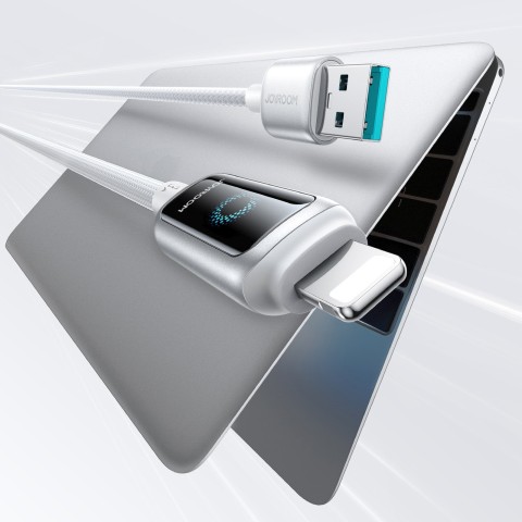 
USB-A - iPhone Lightning 3A laidas 1.2m - baltas
