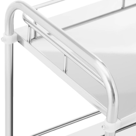 Laboratorinis vežimėlis STEEL 2 lentynos 2 rankenos 71 x 42 x 86 cm Laboratorinis vežimėlis STEEL 2 lentynos 2 rankenos 71 x 42 x 86 cm