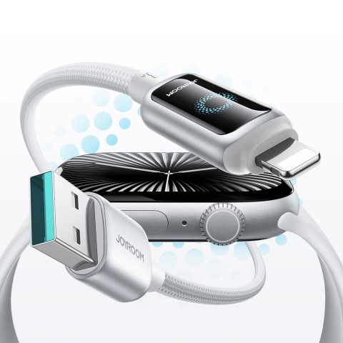 
USB-A - iPhone Lightning 3A laidas 1.2m - baltas
