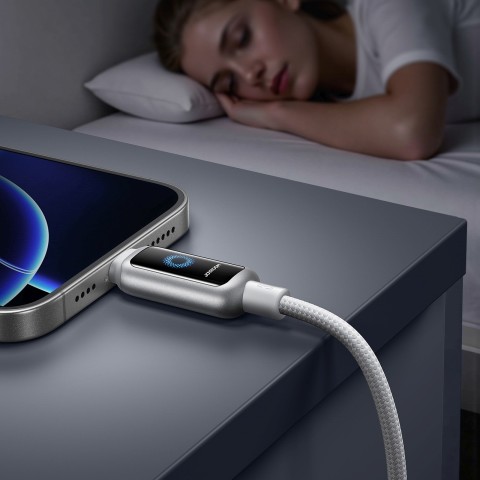 
USB-A - iPhone Lightning 3A laidas 1.2m - baltas
