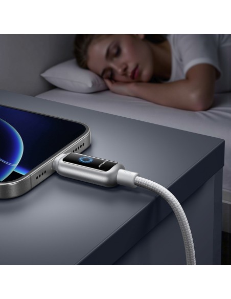 
USB-A - iPhone Lightning 3A laidas 1.2m - baltas
