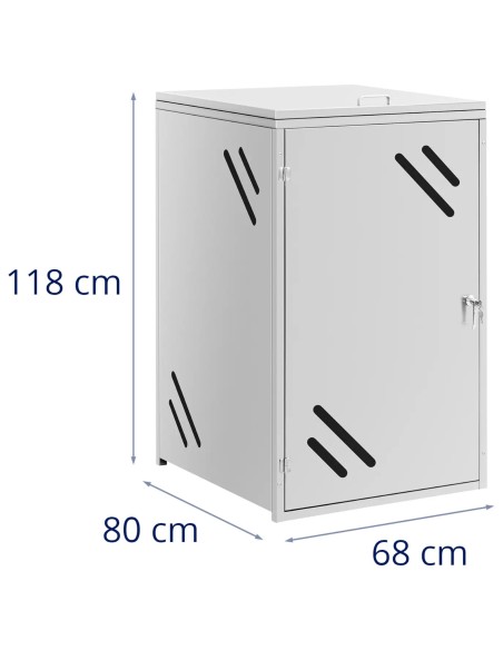 
Šiukšliadėžės dangtis su ventiliacijos angomis, 240 l
