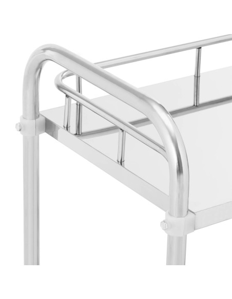 Laboratorinis vežimėlis STEEL 2 lentynos 2 rankenos 65 x 39 x 87 cm Laboratorinis vežimėlis STEEL 2 lentynos 2 rankenos 65 x 39 x 87 cm