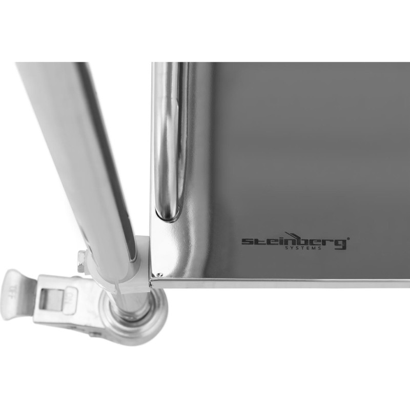 Laboratorinis vežimėlis STEEL 2 lentynos 2 rankenos 65 x 39 x 87 cm