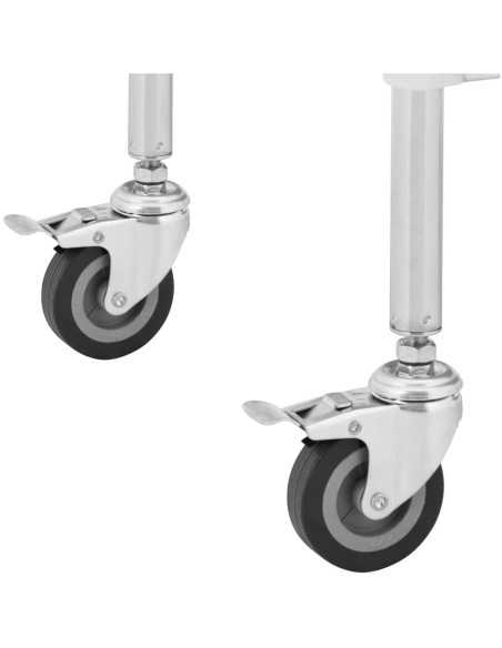 Laboratorinis vežimėlis STEEL 2 lentynos 2 rankenos 65 x 39 x 87 cm Laboratorinis vežimėlis STEEL 2 lentynos 2 rankenos 65 x 39 x 87 cm