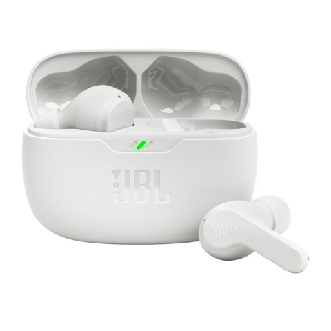 
JBL Wave Beam Bluetooth 5.2 belaidės į ausis įdedamos ausinės, IP54, baltos
