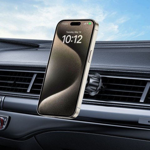 
„MagSafe N56“ automobilinis išmaniojo telefono laikiklis su CD lizdu – juodas
