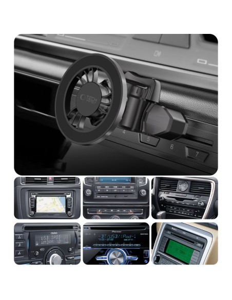 
„MagSafe N56“ automobilinis išmaniojo telefono laikiklis su CD lizdu – juodas
